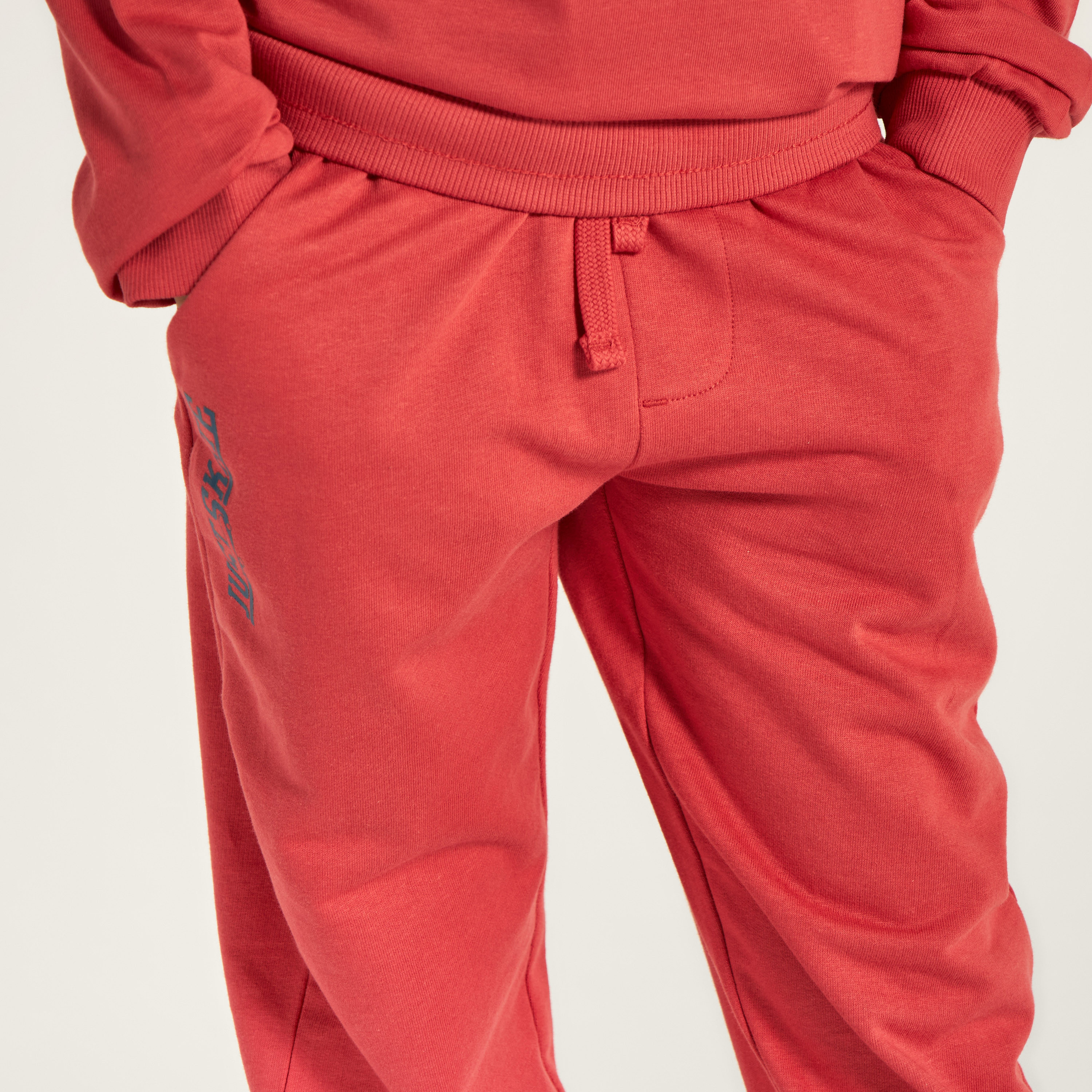 بنطلون سادة برباط إغلاق وجيب من جونيورز-boys-clothing-bottoms-joggersandtrackpants-image-3