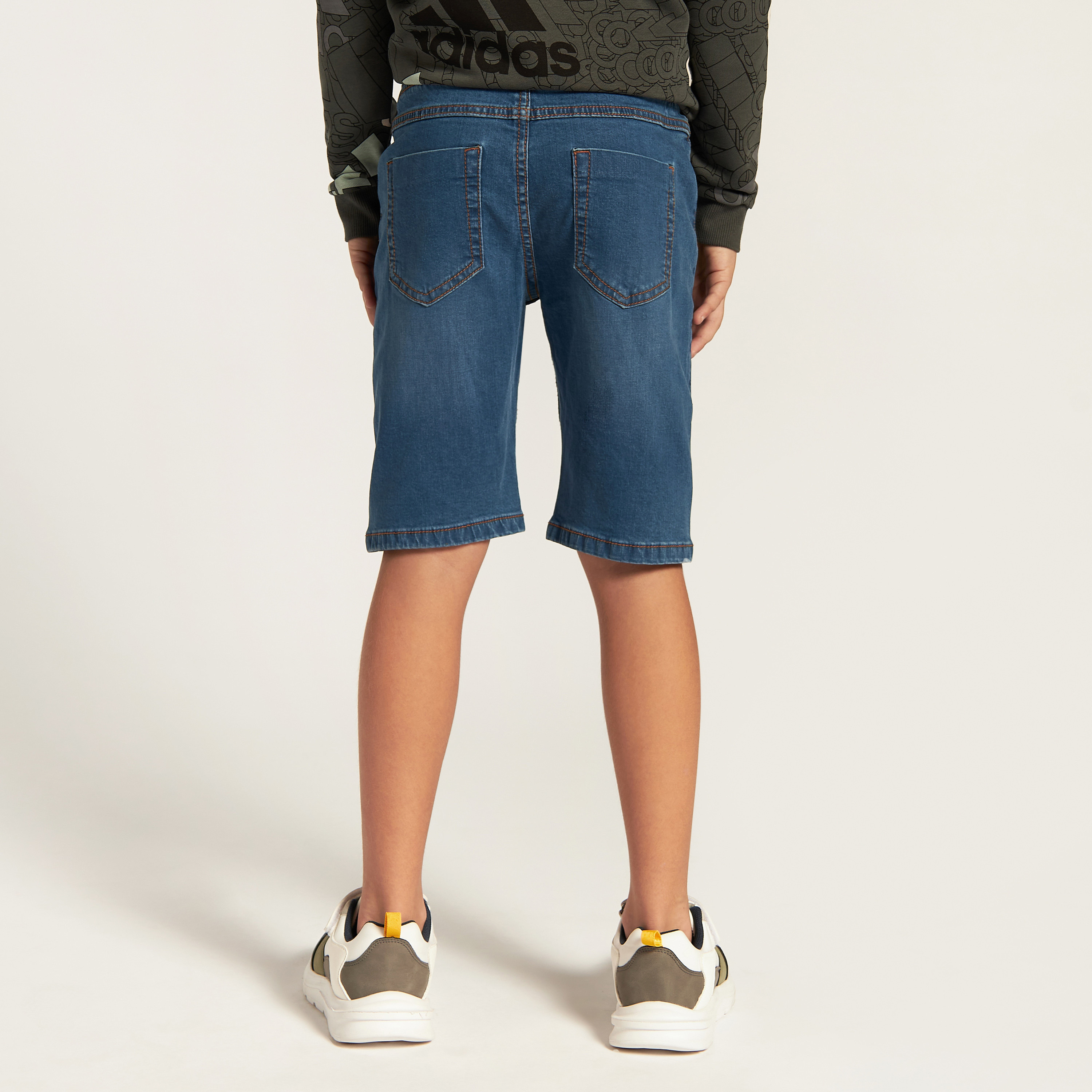Juniors Denim Shorts with Pocket Detail and Drawstring Closure-boys-clothing-bottoms-shorts-image-3