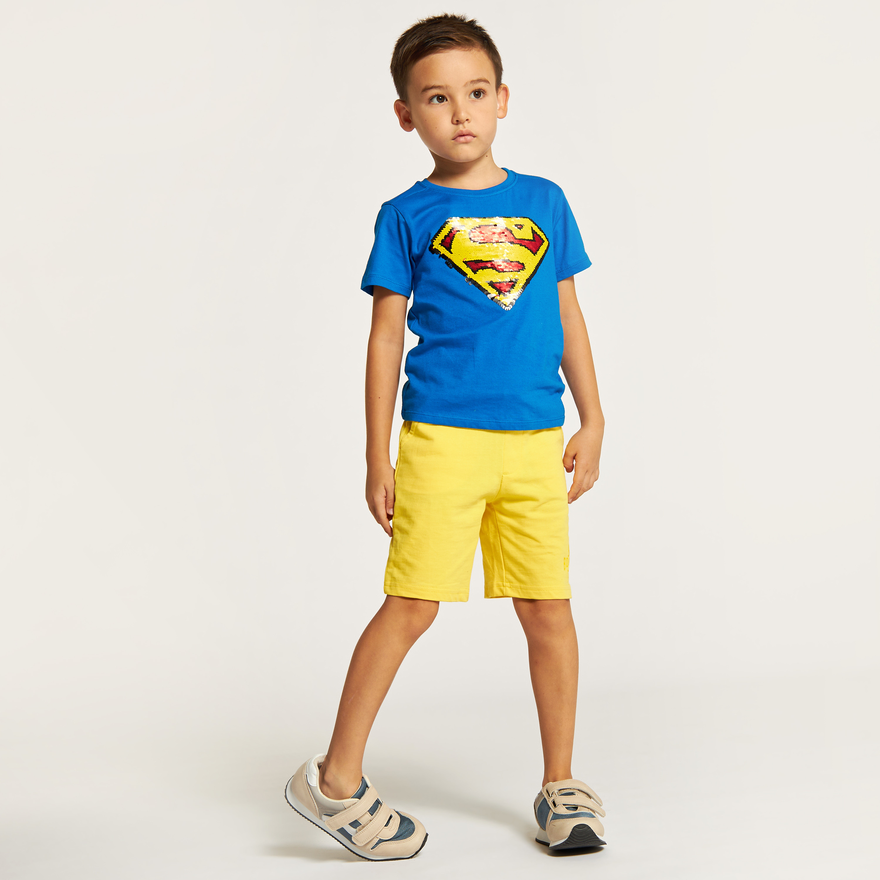 Juniors Solid Shorts with Drawstring Closure and Pockets-boys-clothing-bottoms-shorts-image-1