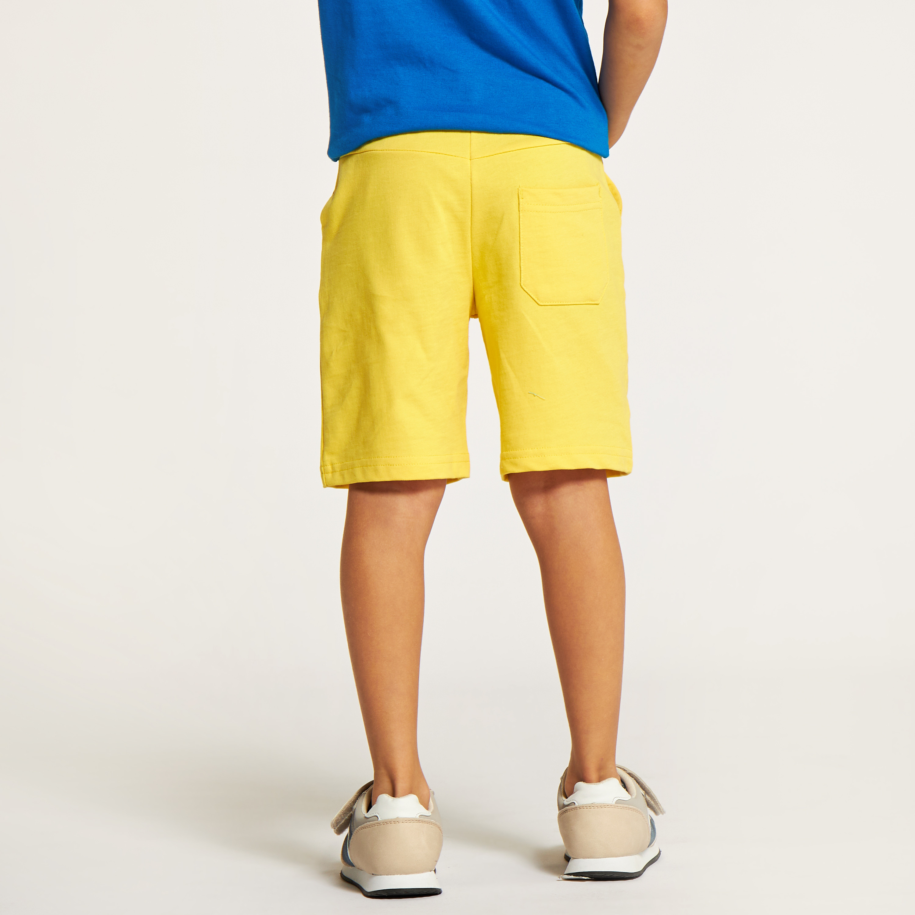 Juniors Solid Shorts with Drawstring Closure and Pockets-boys-clothing-bottoms-shorts-image-4