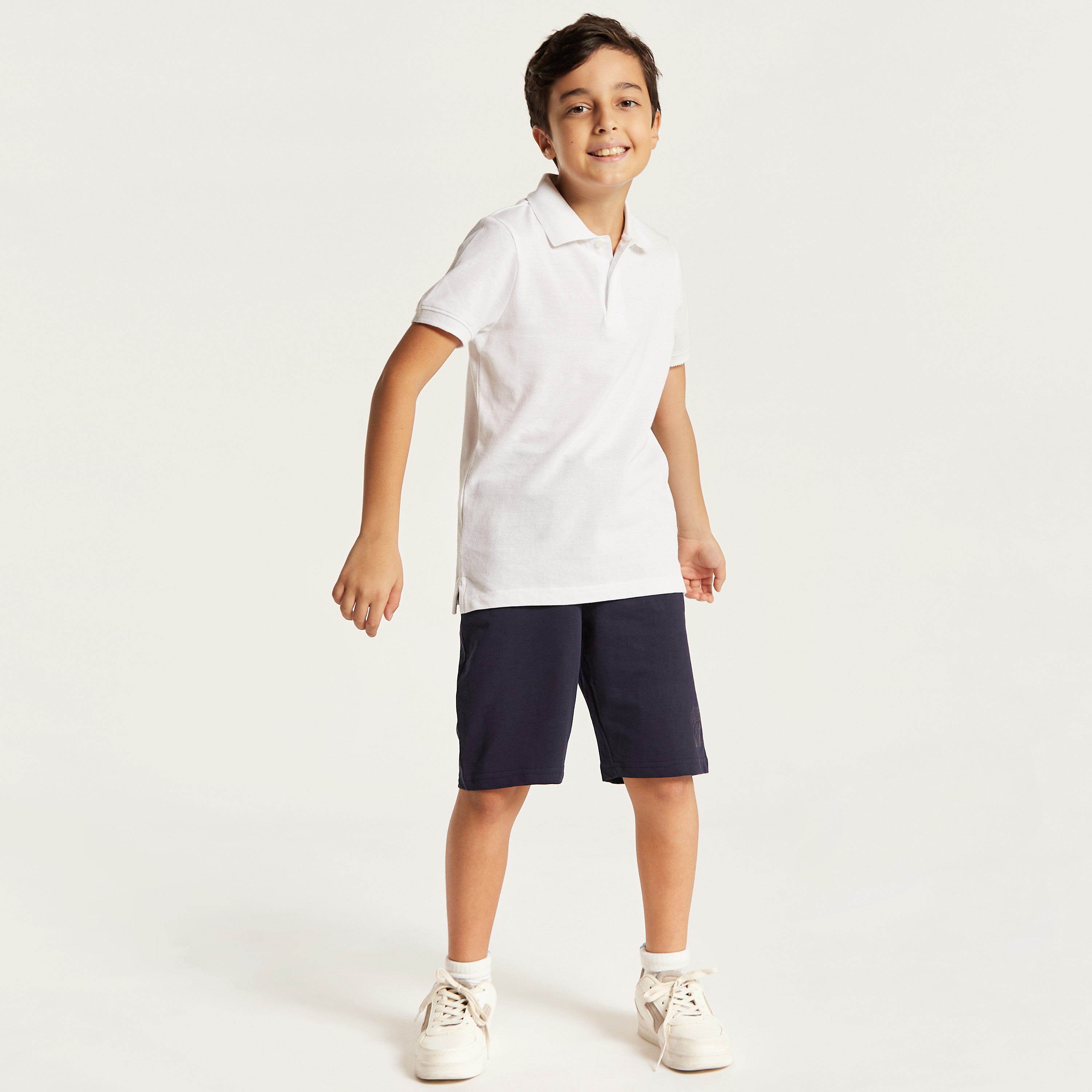 Juniors Solid Shorts with Drawstring Closure and Pocket-boys-clothing-bottoms-shorts-image-5
