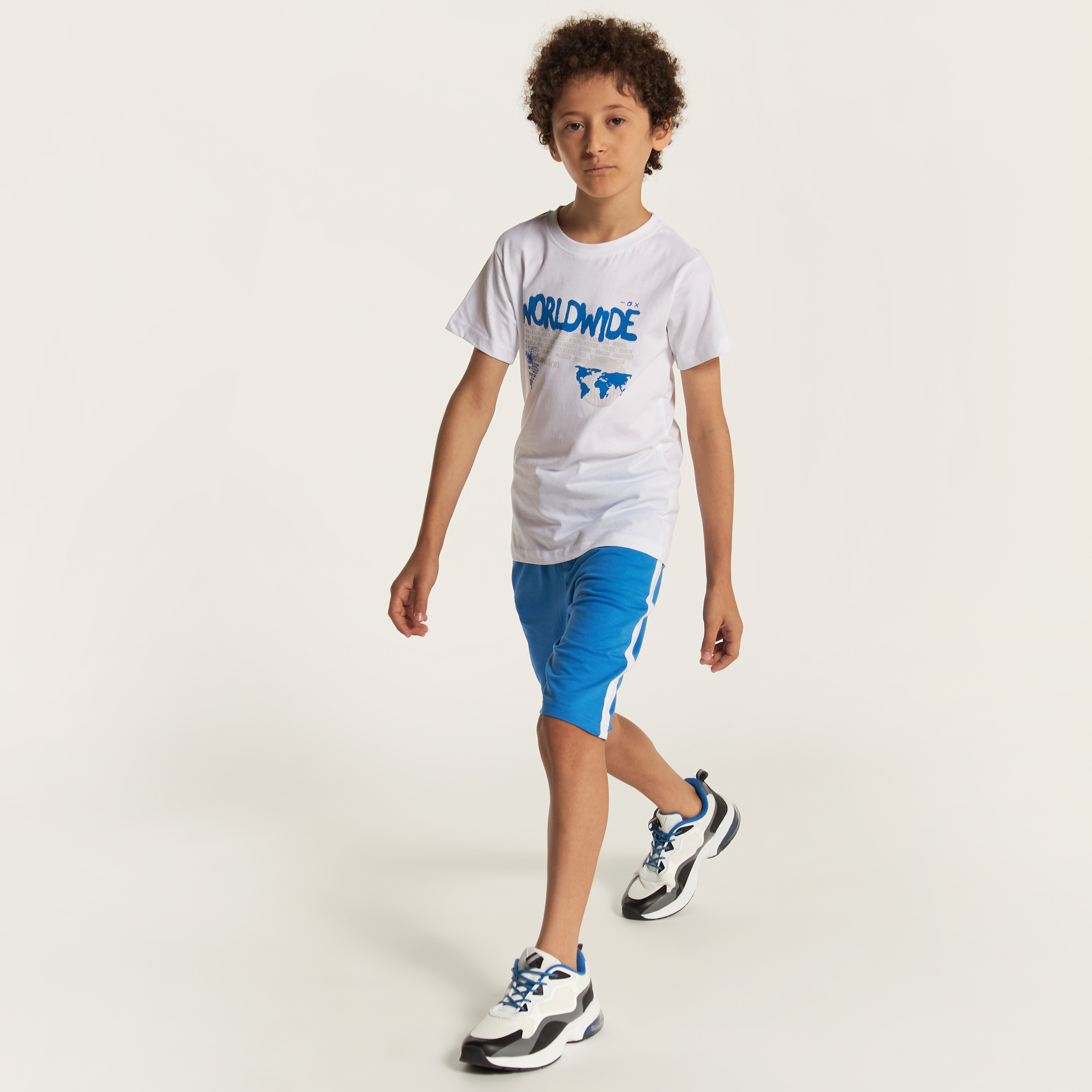 Juniors Solid Shorts with Drawstring Closure-boys-clothing-bottoms-shorts-image-2