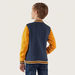 Juniors Varsity Jacket with Button Closure and Long Sleeves-Coats and Jackets-thumbnail-3