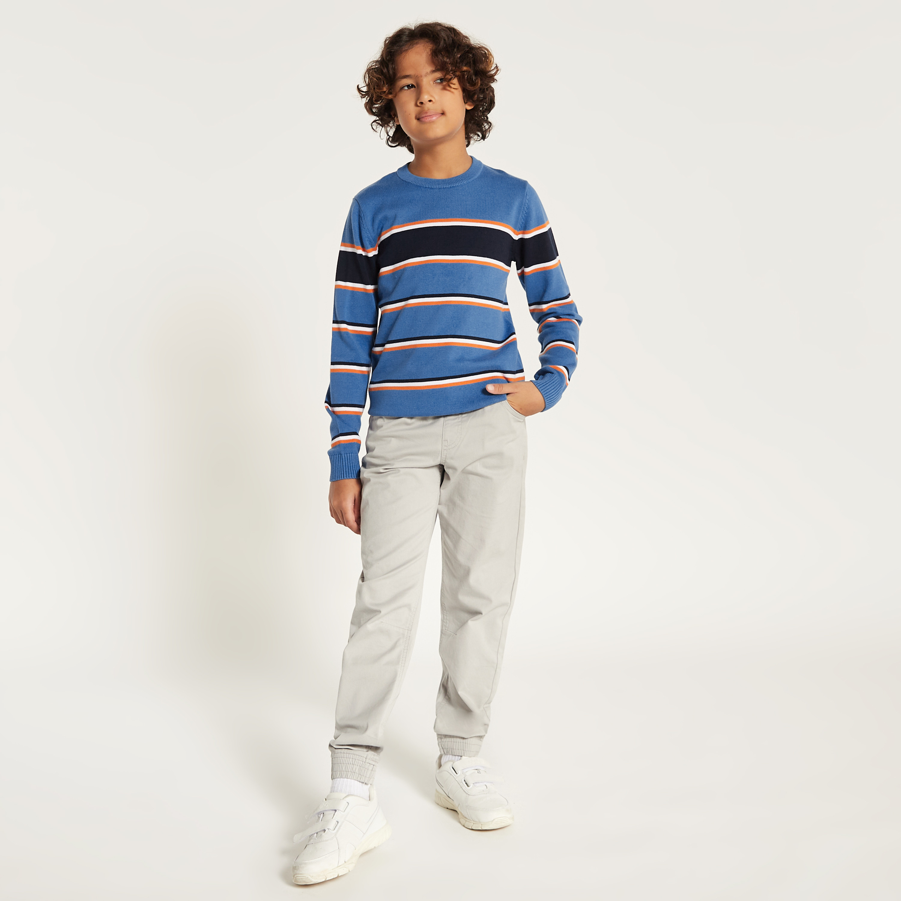 Dolce & Gabbana Boys Crew Neck Top Blue 2024 Shirt Top - Size 11/12