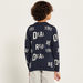 Juniors Typographic Pullover with Crew Neck and Long Sleeves-Sweaters and Cardigans-thumbnail-3