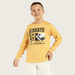 Juniors Printed Sweatshirt with Round Neck and Long Sleeves-Sweaters and Cardigans-thumbnailMobile-1