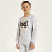 Juniors Printed Sweatshirt with Round Neck and Long Sleeves-Sweatshirts-thumbnailMobile-1