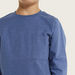 Juniors Solid Pullover with Crew Neck and Long Sleeves-Sweatshirts-thumbnailMobile-2