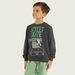Juniors Printed Sweatshirt with Crew Neck and Long Sleeves-Sweatshirts-thumbnailMobile-0