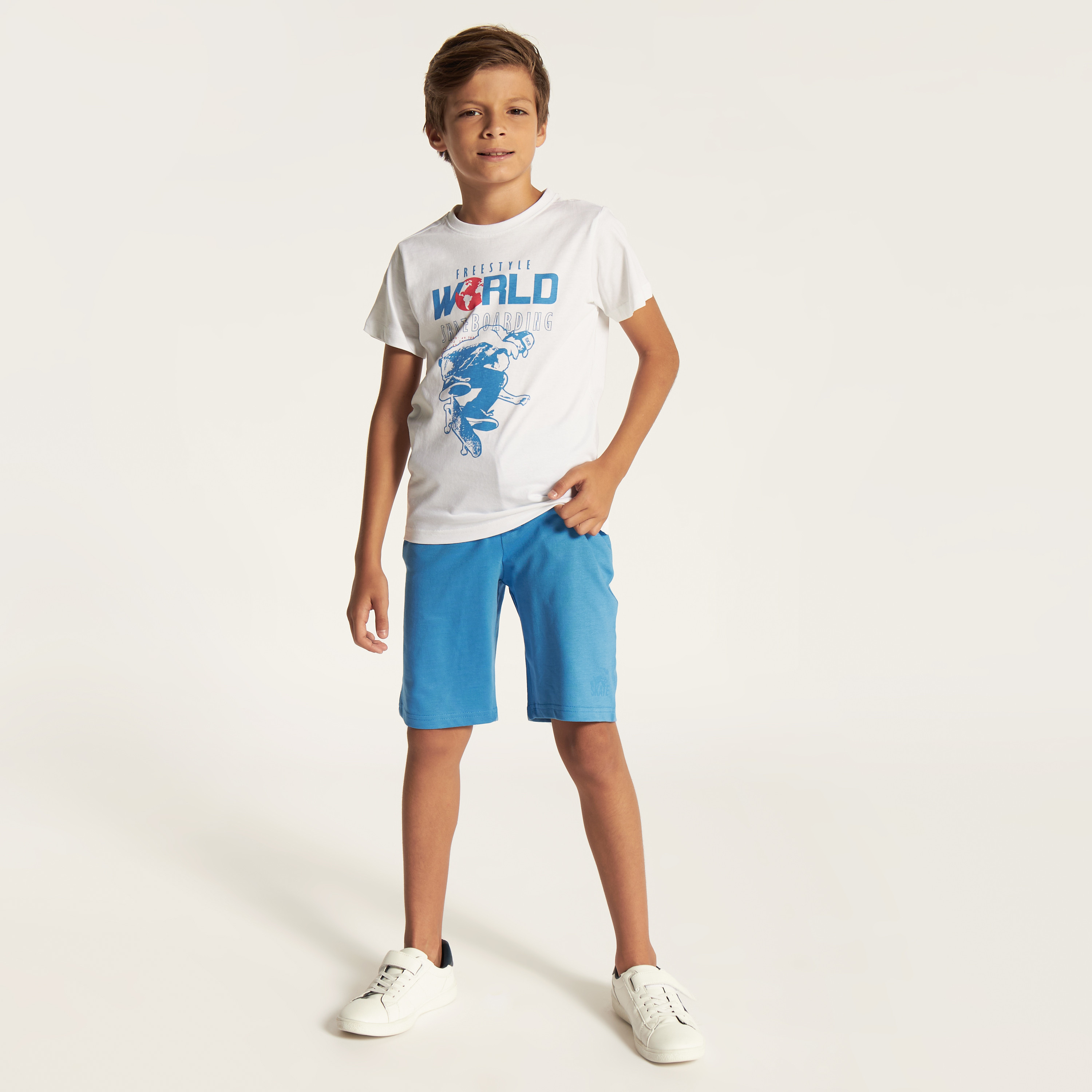 Juniors 3-Piece T-shirt and Shorts Set-boys-clothing-setsandcoords-image-2