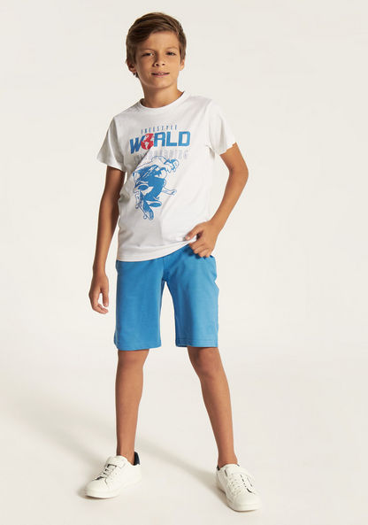 Juniors 3-Piece T-shirt and Shorts Set-Clothes Sets-image-1