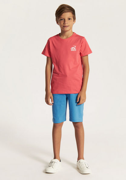 Juniors 3-Piece T-shirt and Shorts Set