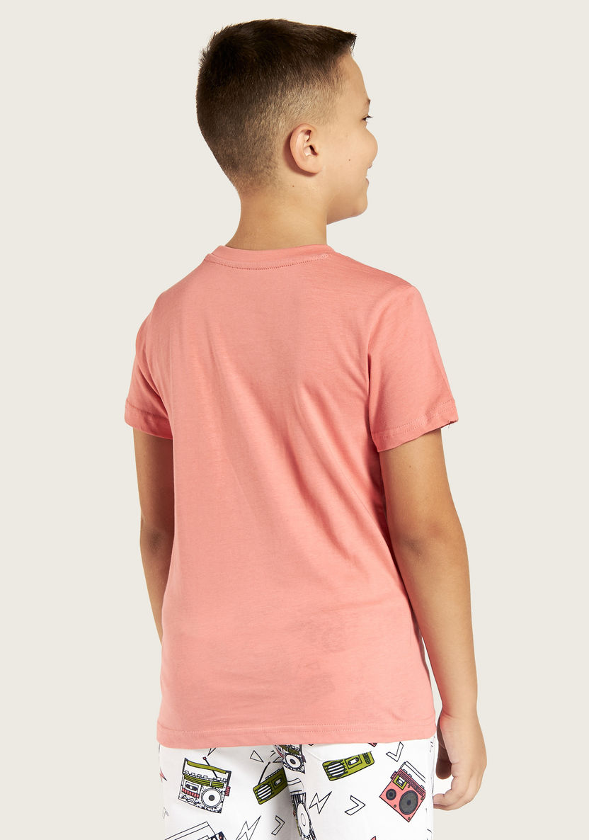 Juniors 3-Piece Printed T-shirt and Shorts Set-Clothes Sets-image-8