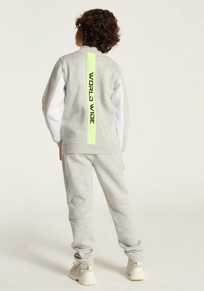 Juniors Printed Jacket and Joggers Set-Clothes Sets-image-4