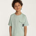 Juniors Solid T-shirt with Crew Neck and Pocket-T Shirts-thumbnail-3