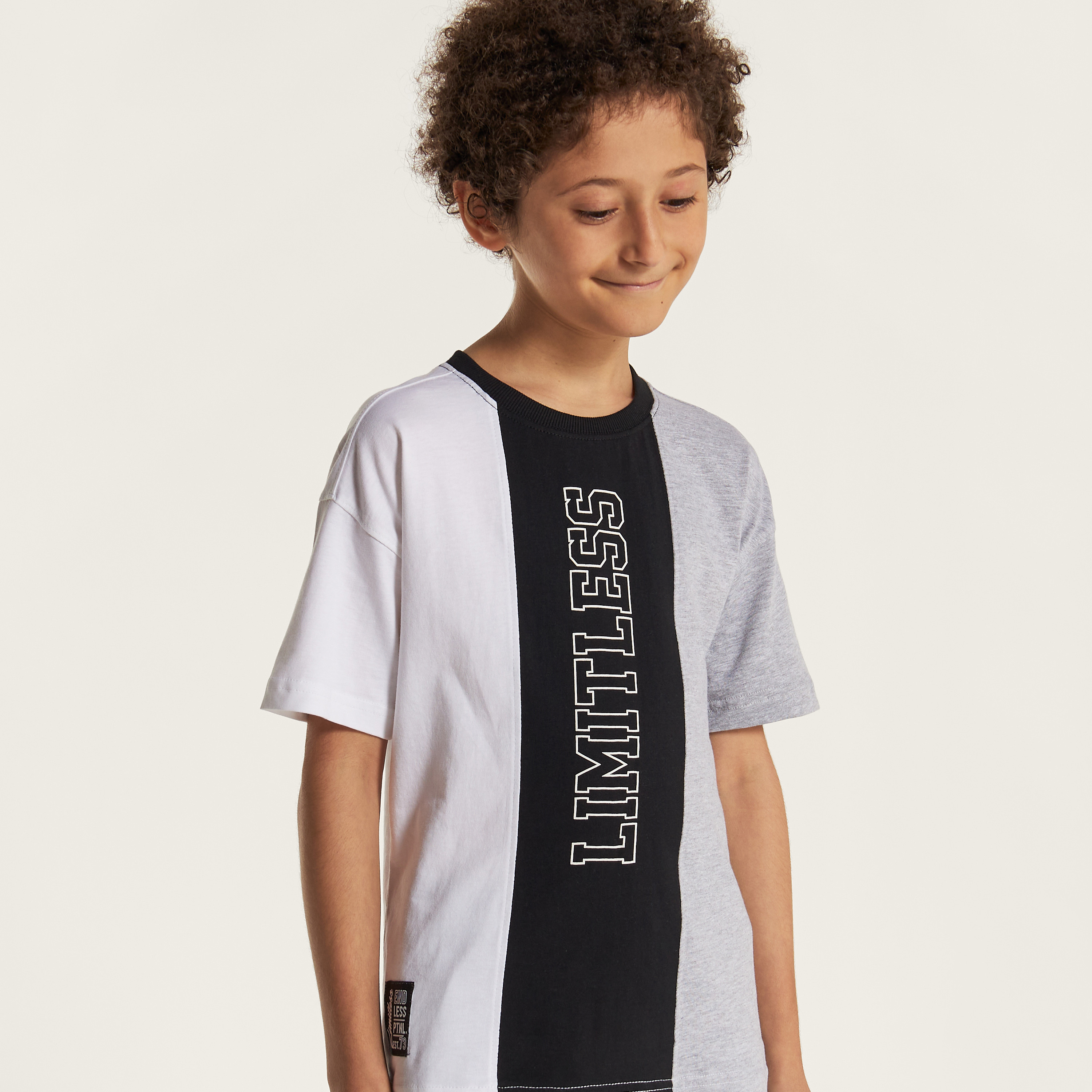Juniors Printed Crew Neck T-shirt with Short Sleeves-boys-clothing-tshirtsandpolos-image-4