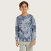Juniors All-Over Print Sweatshirt with Crew Neck and Long Sleeves-Sweatshirts-thumbnail-0