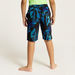 Juniors Printed Swim Shorts with Drawstring Closure and Pockets-Swimwear-thumbnail-3
