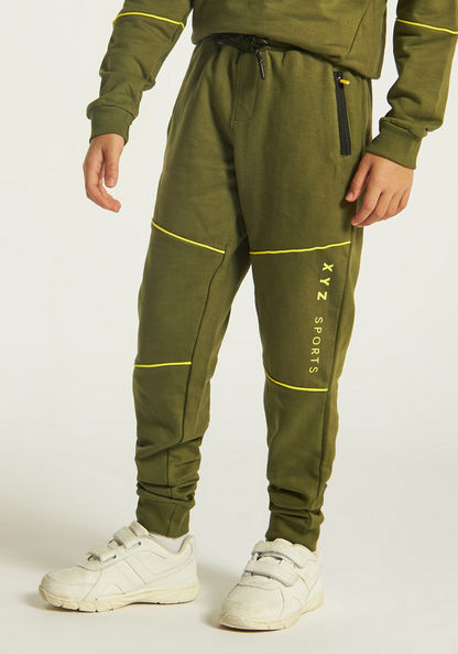 XYZ Solid Sweatshirt and Jog Pants Set-Clothes Sets-image-2