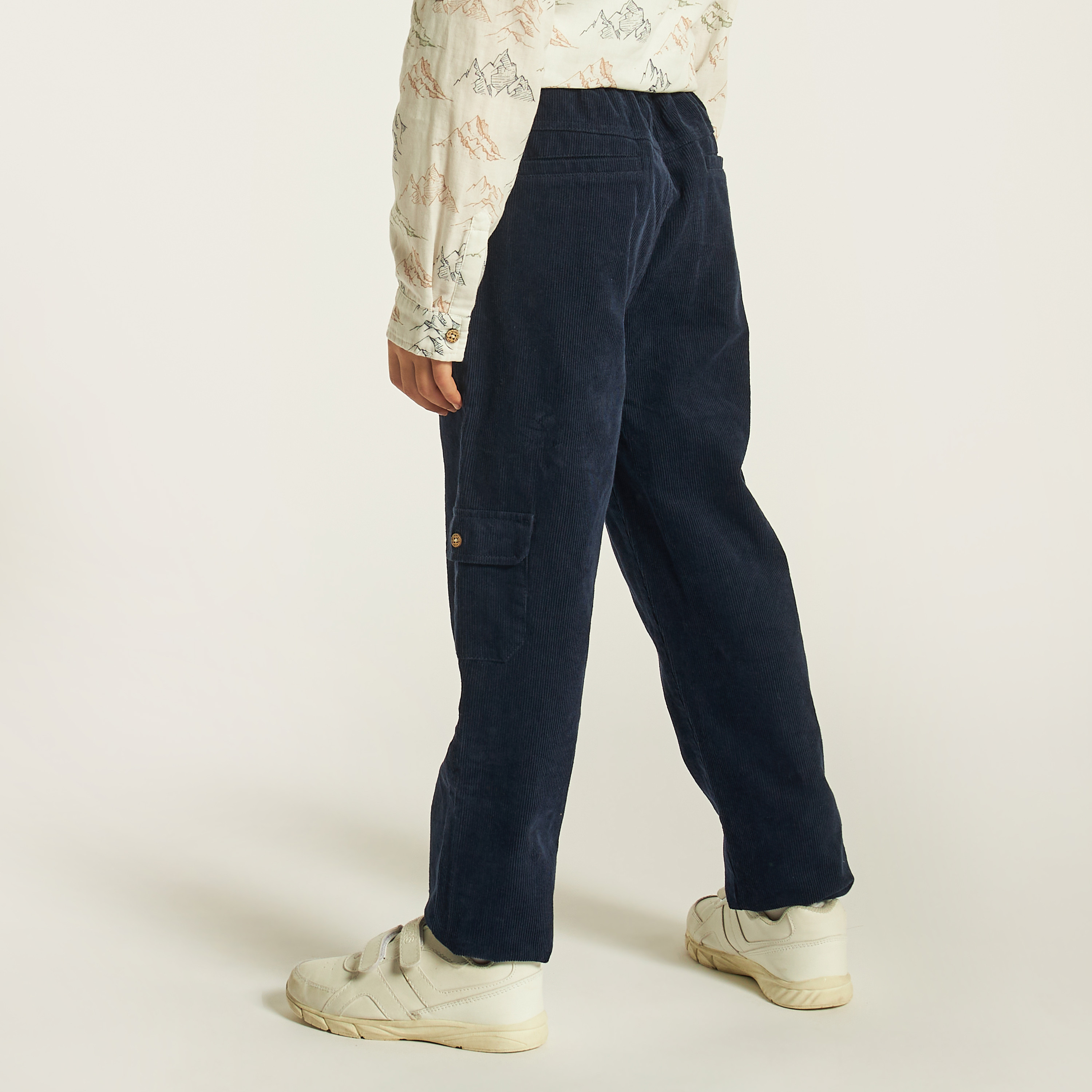 Eligo Textured Pants with Button Closure and Pockets-boys-clothing-bottoms-trousers-image-4