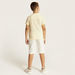 Solid Short Sleeves Shirt and Shorts Set-Clothes Sets-thumbnail-4