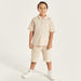 Eligo Textured Polo T-shirt and Shorts Set-Clothes Sets-thumbnailMobile-1