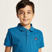 Lee Cooper Solid Polo T-shirt with Short Sleeves and Button Closure-T Shirts-thumbnail-2