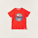 Lee Cooper Printed T-shirt with Crew Neck and Short Sleeves-T Shirts-thumbnailMobile-0