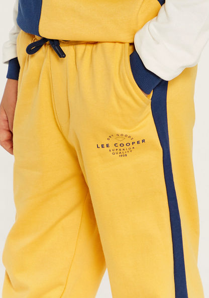 Lee Cooper Printed Joggers with Drawstring Closure