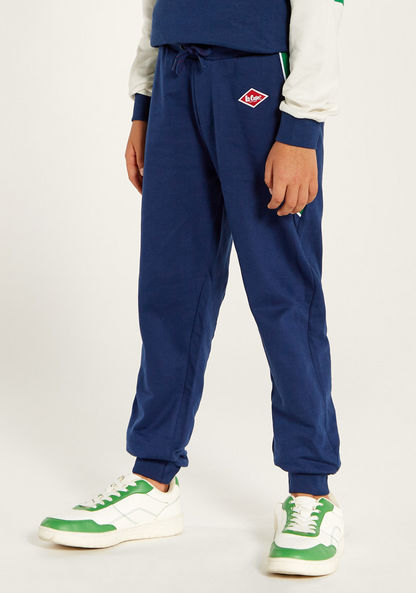 Lee Cooper Colourblock Joggers with Drawstring Closure and Pockets