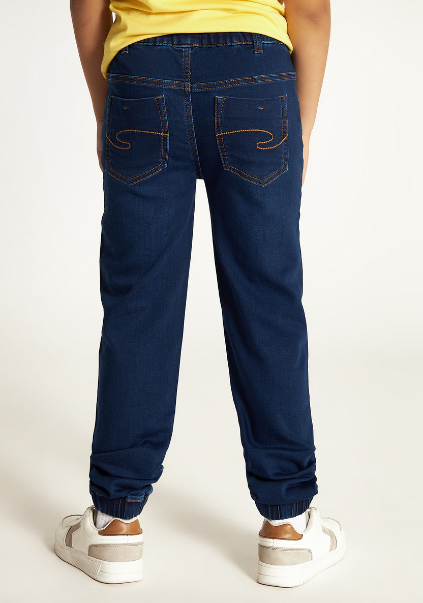 Lee Cooper Blue Regular Fit Denim Jeans-Pants-image-3