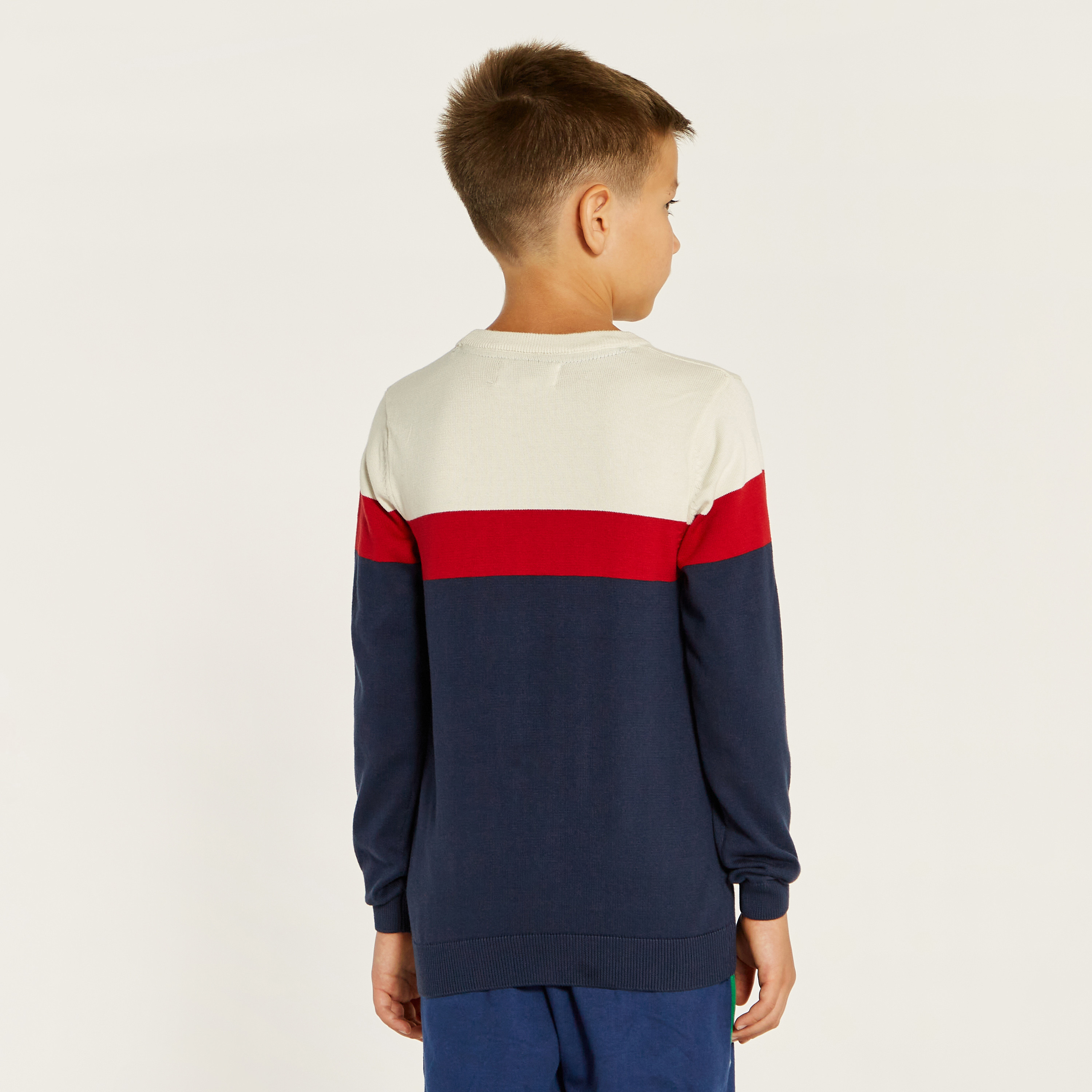 Shop Lee Cooper Colourblock Sweater 