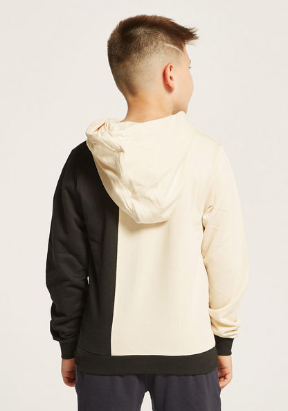 Lee Cooper Printed Sweatshirt with Hood and Long Sleeves-Sweatshirts-image-3
