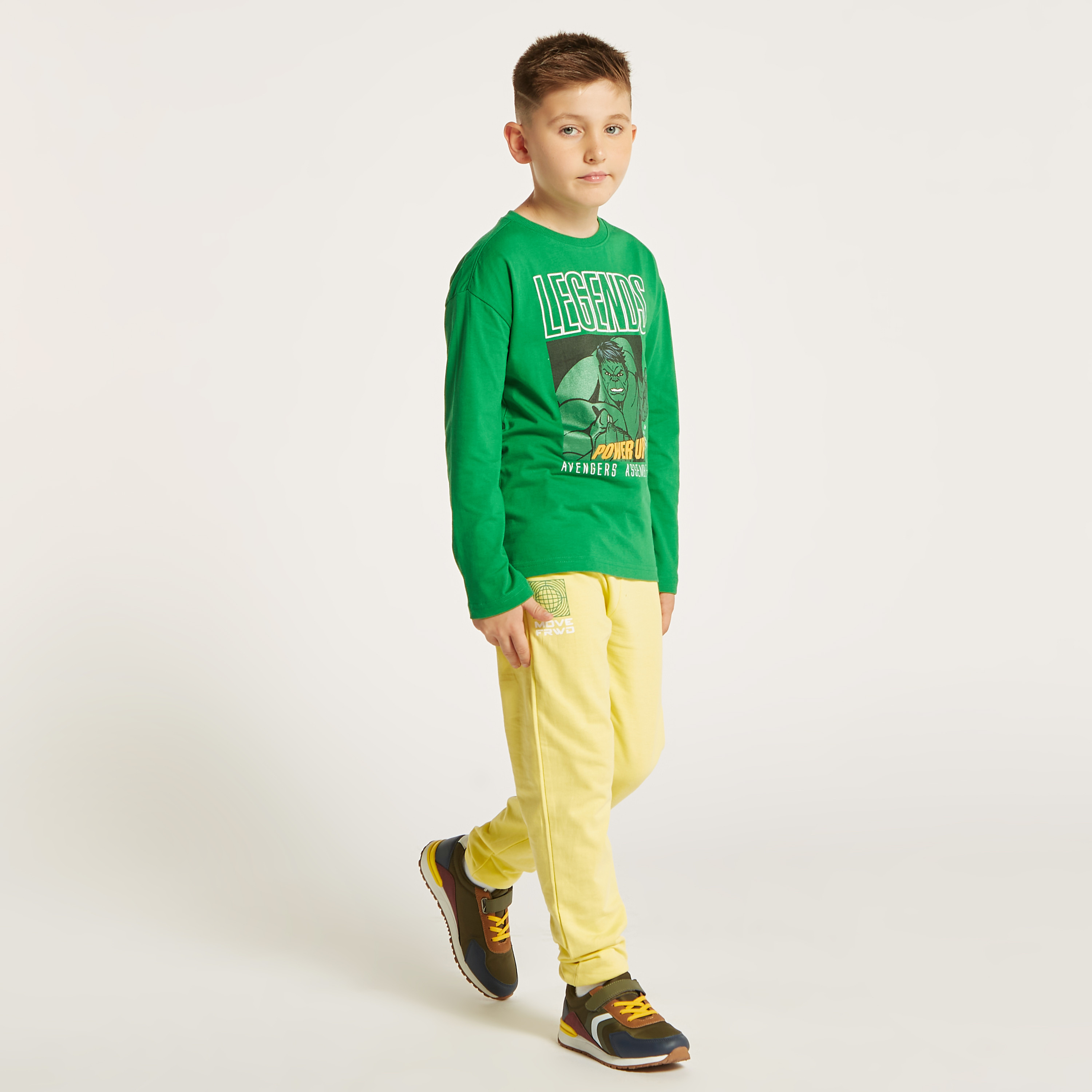 Avengers Print Crew Neck T-shirt with Long Sleeves-boys-clothing-tshirtsandpolos-image-2