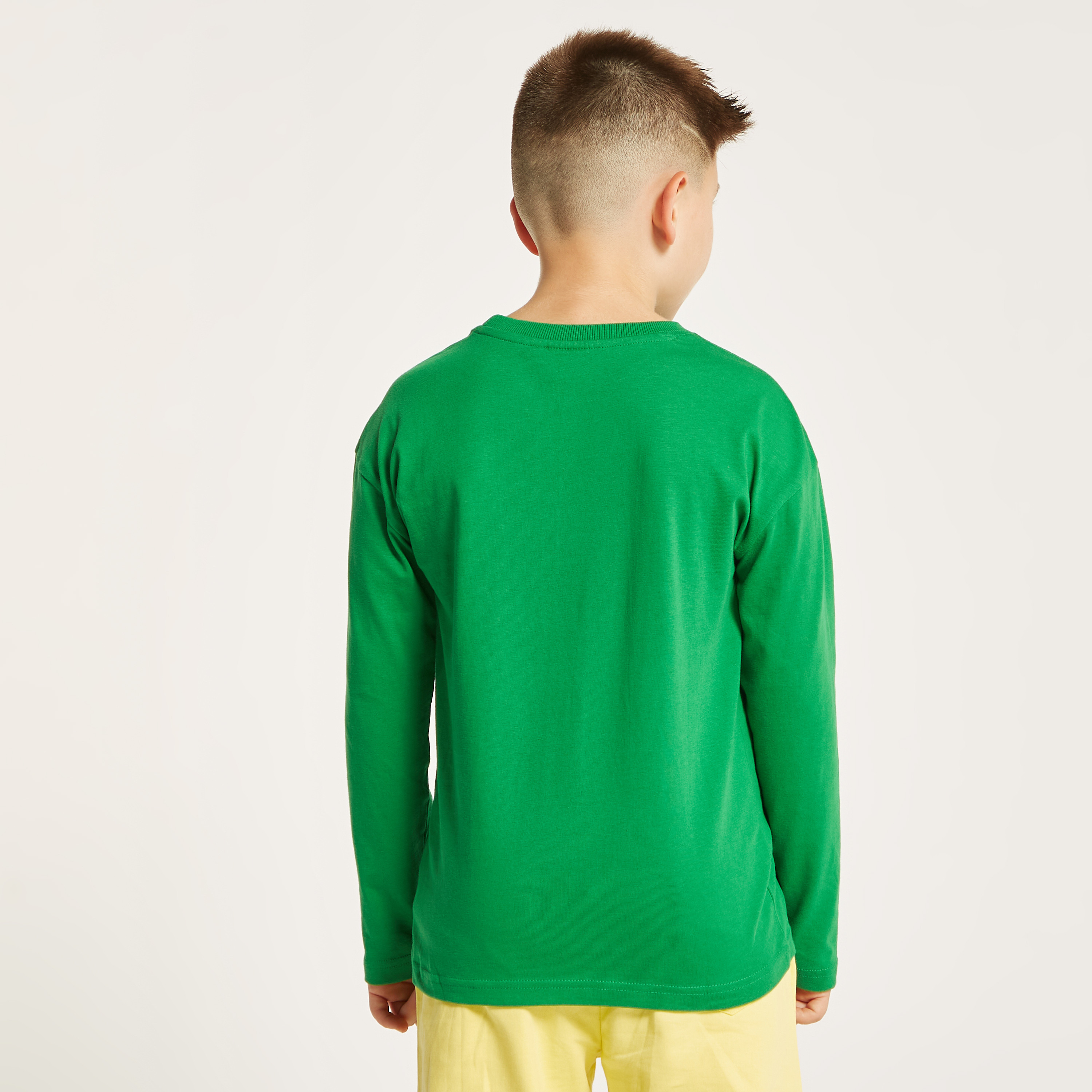 Avengers Print Crew Neck T-shirt with Long Sleeves-boys-clothing-tshirtsandpolos-image-4
