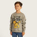 Garfield Print Crew Neck Sweatshirt with Long Sleeves-Sweatshirts-thumbnailMobile-0