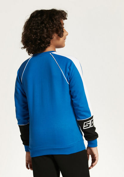 SEGA Sonic the Hedgehog Print Crew Neck Sweatshirt with Long Sleeves-Sweatshirts-image-3