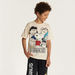 Snoopy Graphic Print T-shirt with Shorts Set-Clothes Sets-thumbnail-2