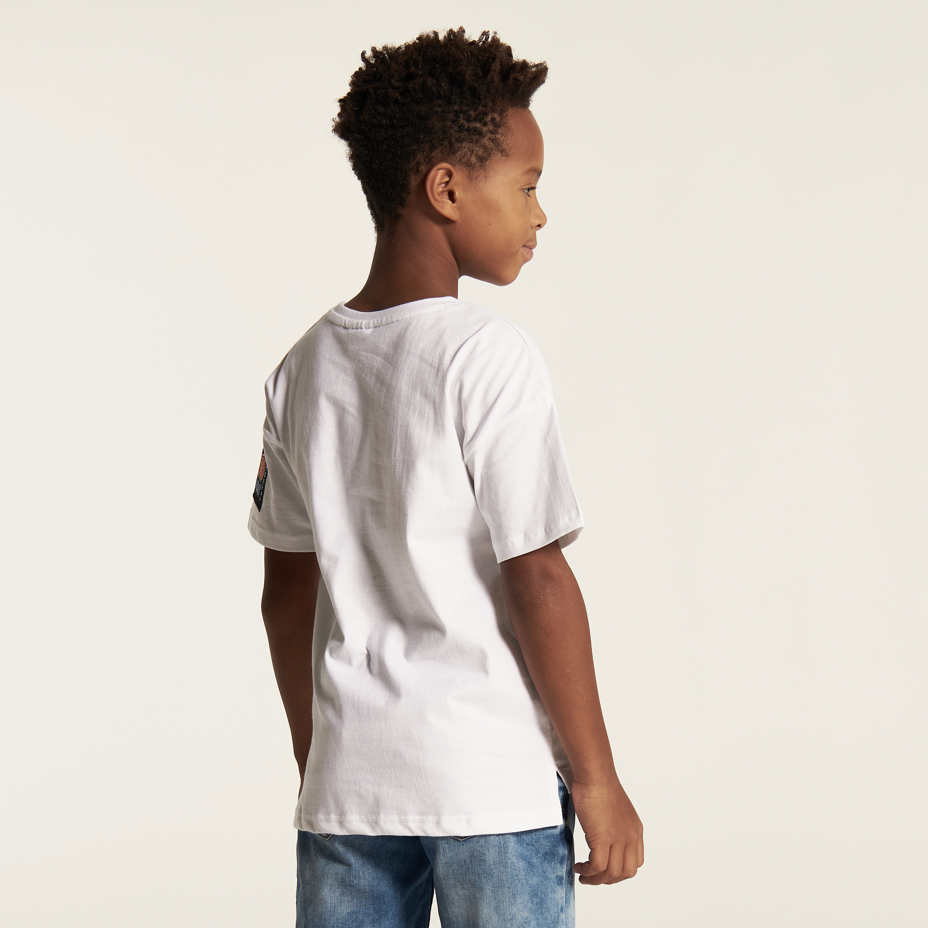 Hasbro Naruto Print Crew Neck T-shirt with Short Sleeves-boys-clothing-tshirtsandpolos-image-4