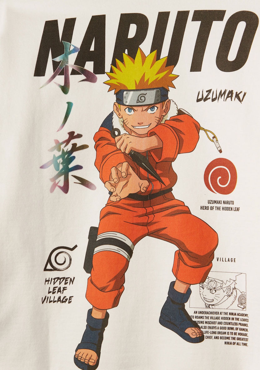 Naruto Print Sweatshirt with Round Neck and Long Sleeves-Sweatshirts-image-2