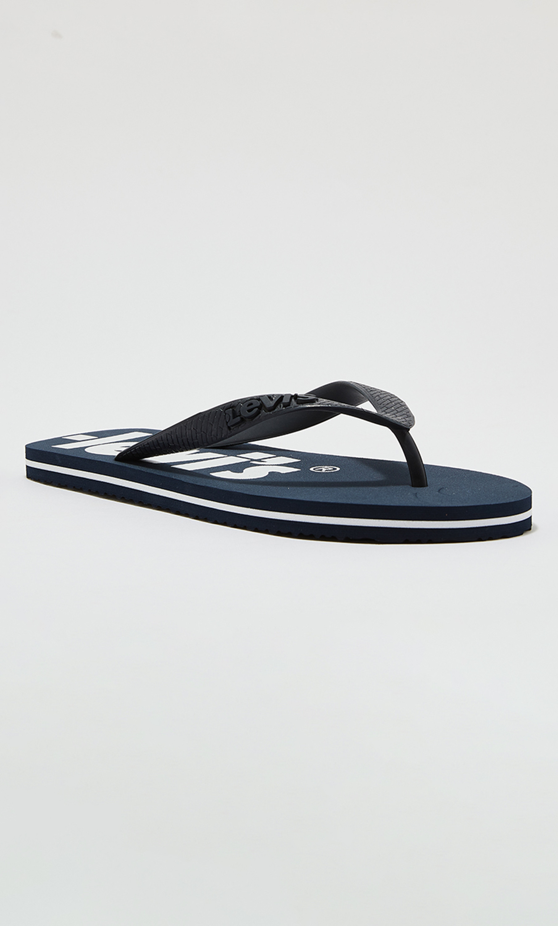 Levi's Unisex Blue Logo Thong Flip Flops-men-shoes-flipflopsandslides-image-1