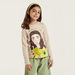 Juniors Graphic Print T-shirt with Long Sleeves and Crew Neck-T Shirts-thumbnail-0