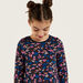 Juniors All-Over Floral Print T-shirt with Long Sleeves-T Shirts-thumbnailMobile-2
