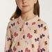 Juniors Butterfly Print Polo T-shirt with Long Sleeves-T Shirts-thumbnail-2