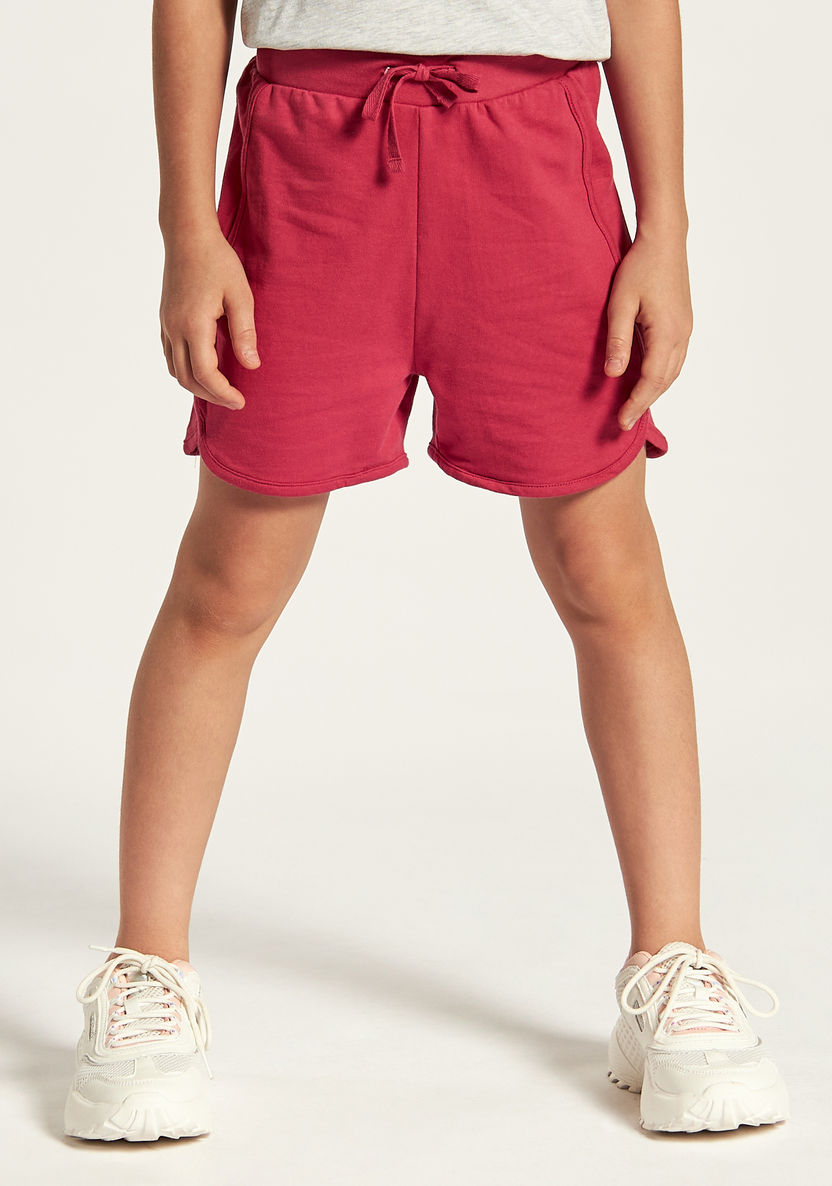 Juniors Solid Shorts with Drawstring Closure - Set of 3-Shorts-image-5