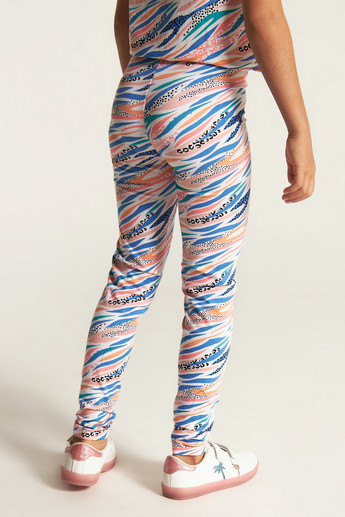 Juniors All-Over Print Leggings with Elasticated Waistband