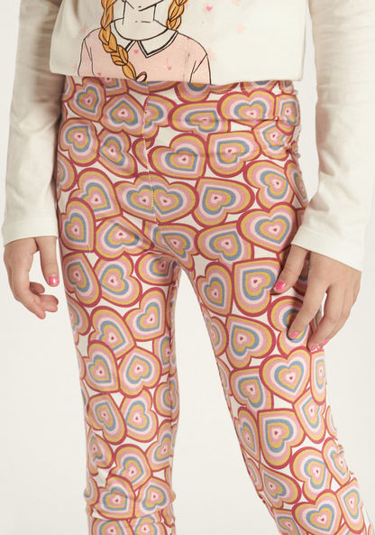Juniors All Over Print Leggings with Elasticised Waistband