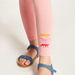 Juniors Printed Mid-Rise Leggings with Elasticated Waistband-Leggings-thumbnailMobile-2