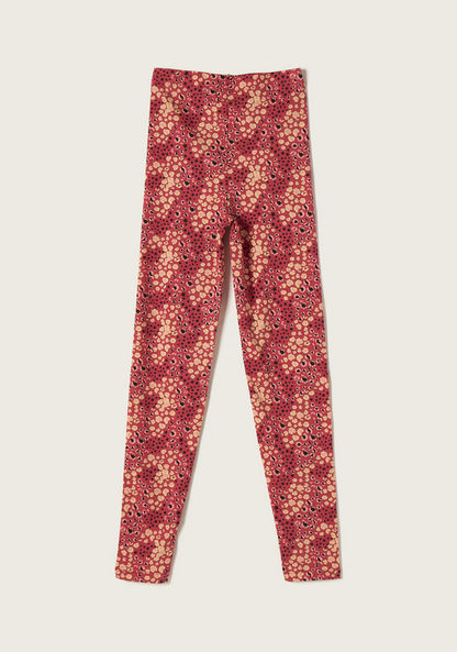 Juniors All Over Print Leggings with Elasticated Waistband