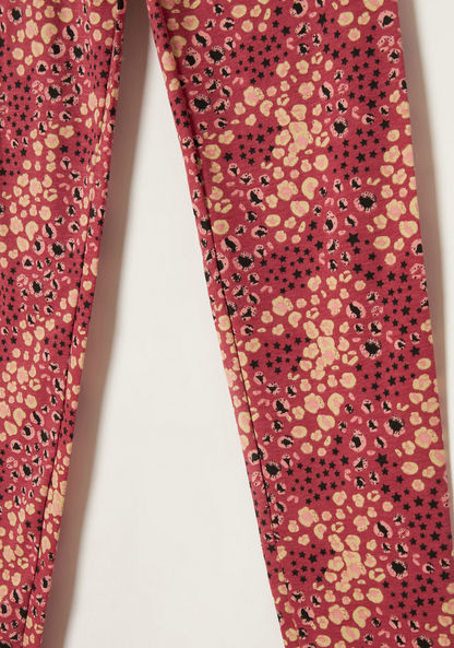 Juniors All Over Print Leggings with Elasticated Waistband